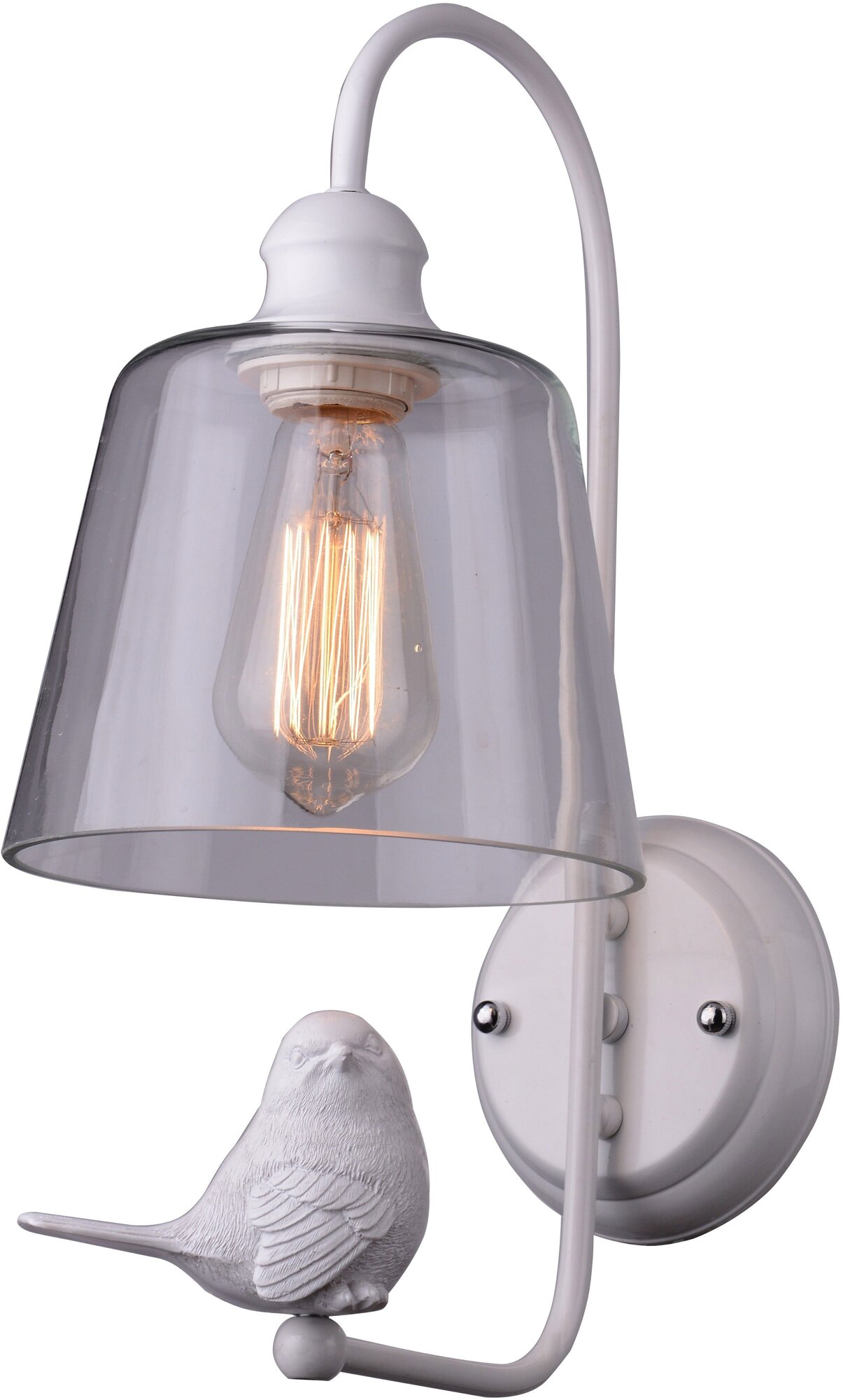 Бра белое с птицами E27 Arte Lamp Passero A4289AP-1WH