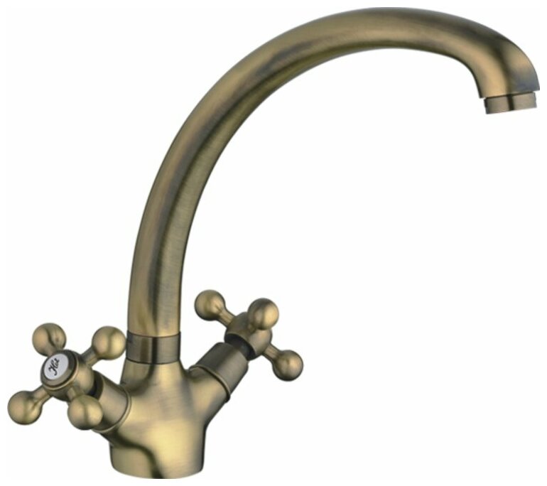 Смеситель для кухни Haiba HB4219-4, под бронзу