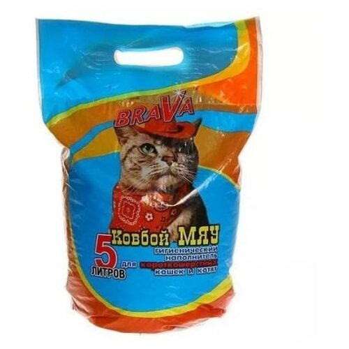 Брава 12408 Наполнитель Мяуч Идеал 5л (2 шт)