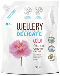 Гель для стирки Wellery Delicate color, 1.7 л, пакет