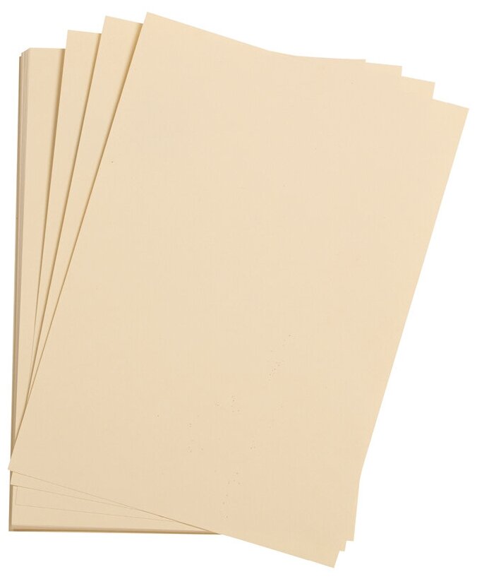 Цветная бумага 500×650мм, Clairefontaine «Etival color», 24л, 160г/м2, слоновая кость, легкое зерно, хлопок