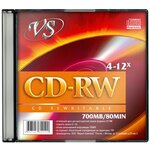 Диск VS CD-RW 80 4-12x Slim, 1шт - изображение