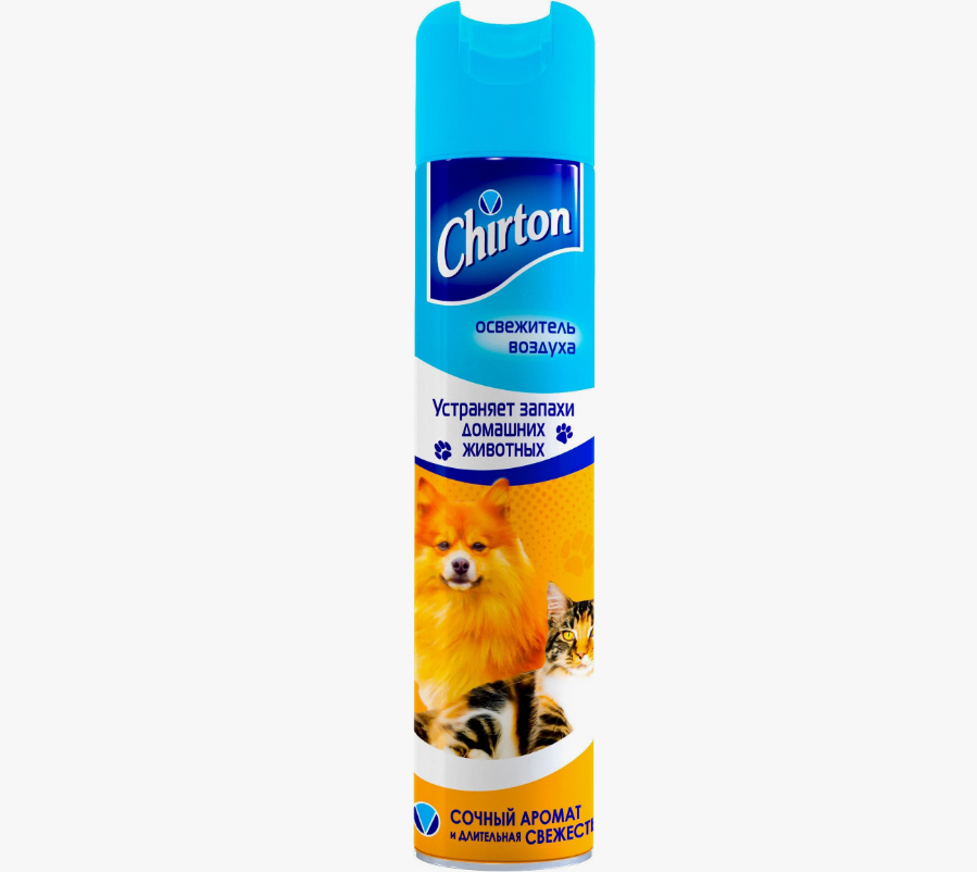 Освежитель воздуха Chirton "От запахов домашних животных" для дома, туалета и ванны 300 мл