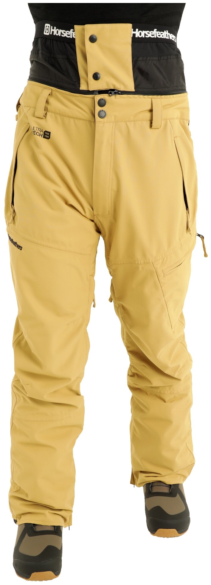 брюки для сноубординга Horsefeathers, подкладка, карманы, мембрана, регулировка объема талии, водонепроницаемые