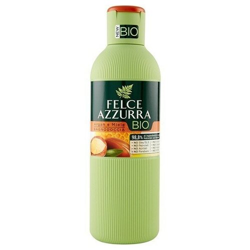 Гель для душа и пена для ванн Felce Azzurra Bio Argan and honey, 500 мл