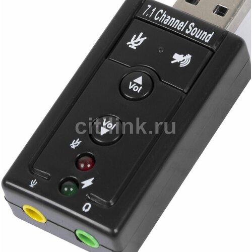 Звуковая карта USB TRUA71, 2.0, Ret [asia usb 8c v & v] звуковая карта trua71 cm108 2 0 channel volume usb