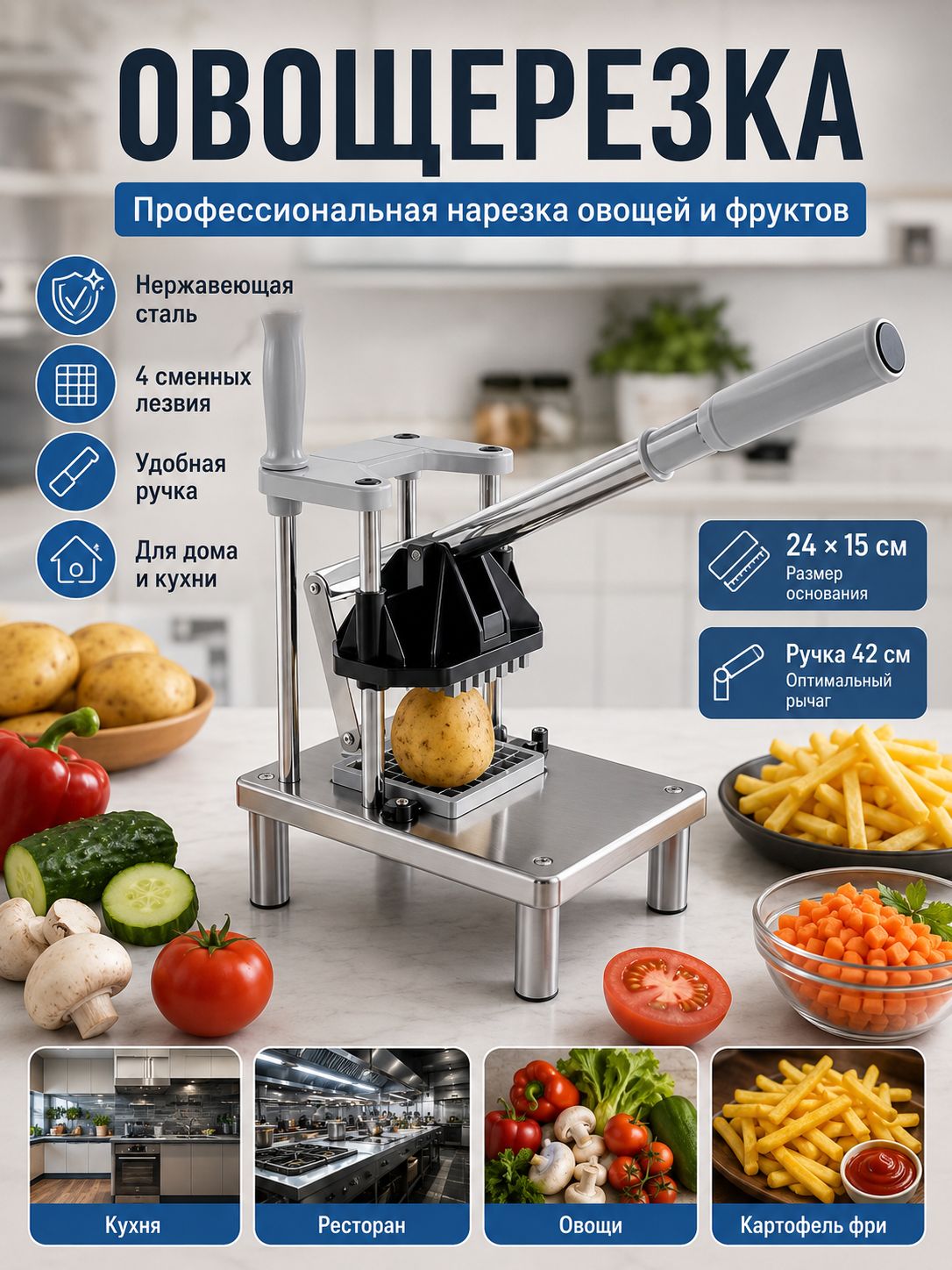 Картофелерезка для фри нож для картошки