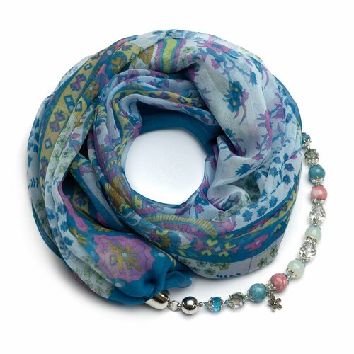 фото Платок foxtrot,80х80 см, бирюзовый