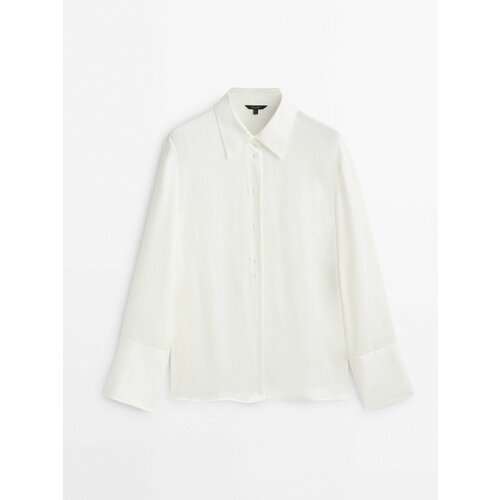 Рубашка  Massimo Dutti, размер S, белый