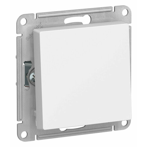 Выключатель одноклавишный перекрёстный Systeme Electric Atlas Design, на винтах, лотос