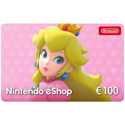 Пополнение счета Nintendo eShop на 100 EUR (€) Gift Card (Еврозона)