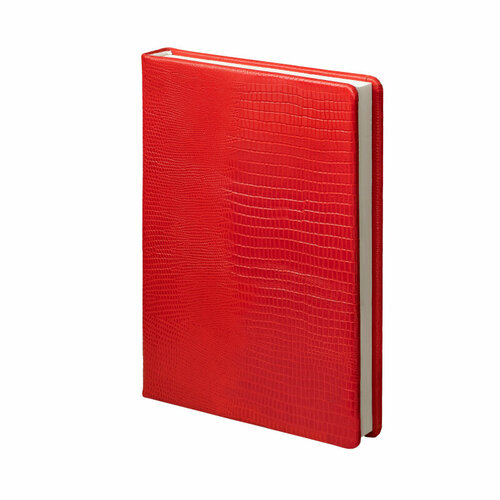 Ежедневник недатированный Lizard, А5, 160 л, красный
