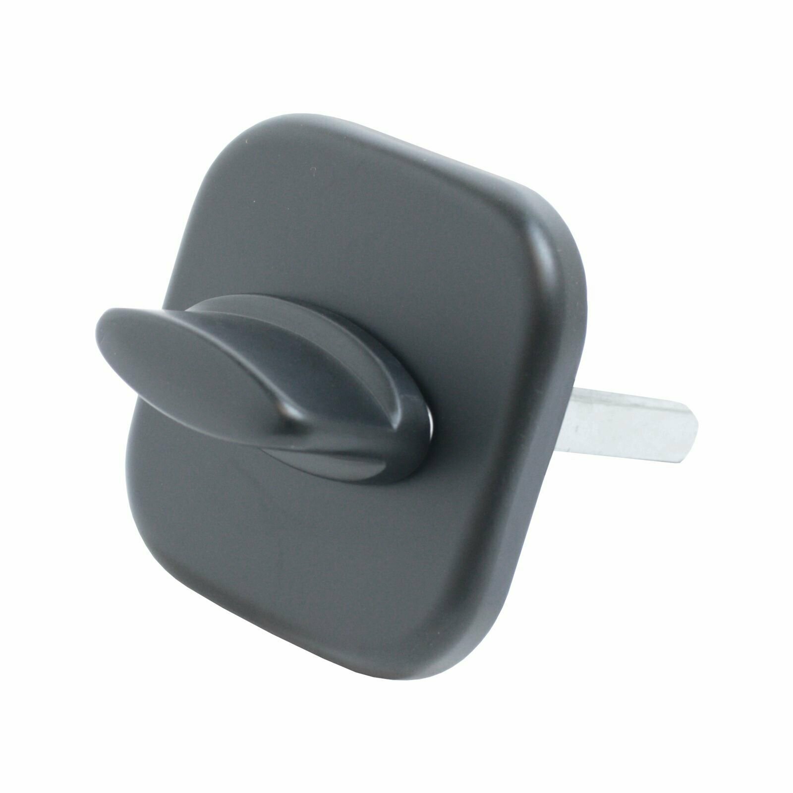 фото Поворотник для входной металлической сейф-двери булат НДФ 04.02 форте матовый черный, квадрат 8х75 мм