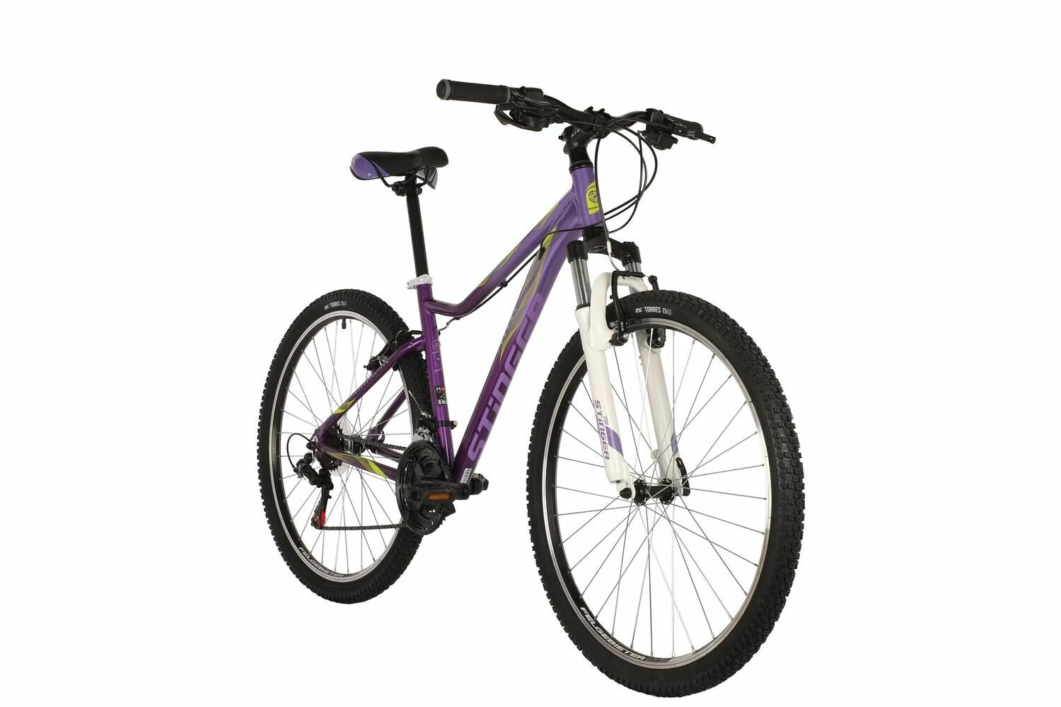 Велосипед STINGER 27.5" LAGUNA STD фиолетовый, алюминий, размер 19", MICROSHIFT