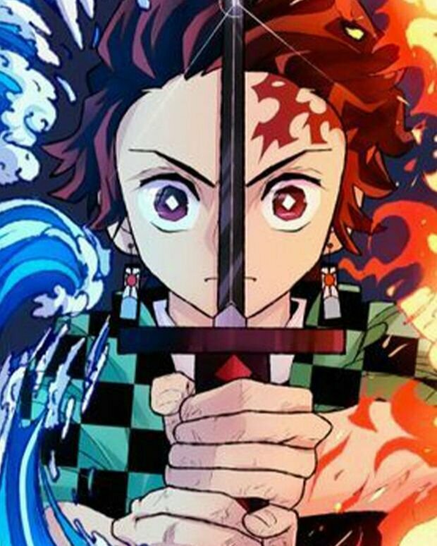 Алмазная мозаика 30х40 см / хлопковый холст Клинок, рассекающий демонов