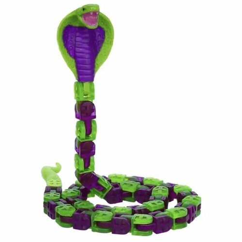 Антистресс-игрушка Klixx Creaturez Кобра фиолетовая