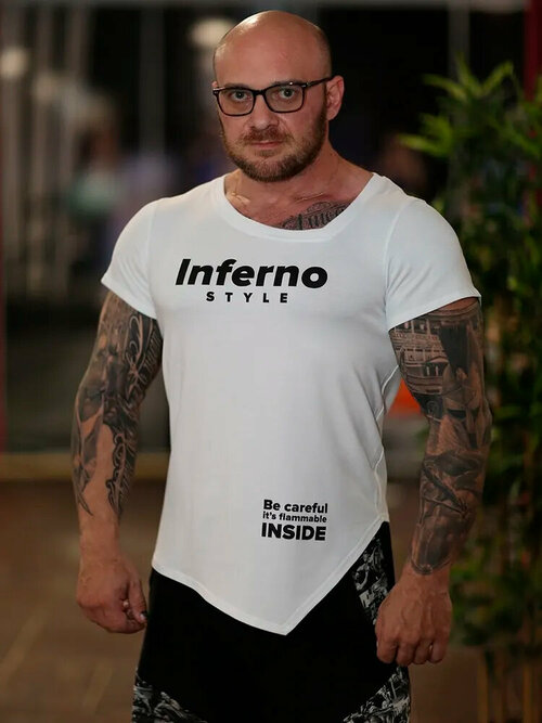 Футболка Inferno Style, размер XL, белый