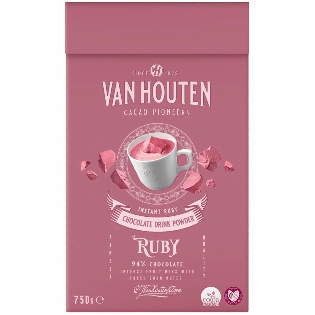 Горячий шоколад Van Houten VH Ruby Chocolate Drink, 750 г - фотография № 16