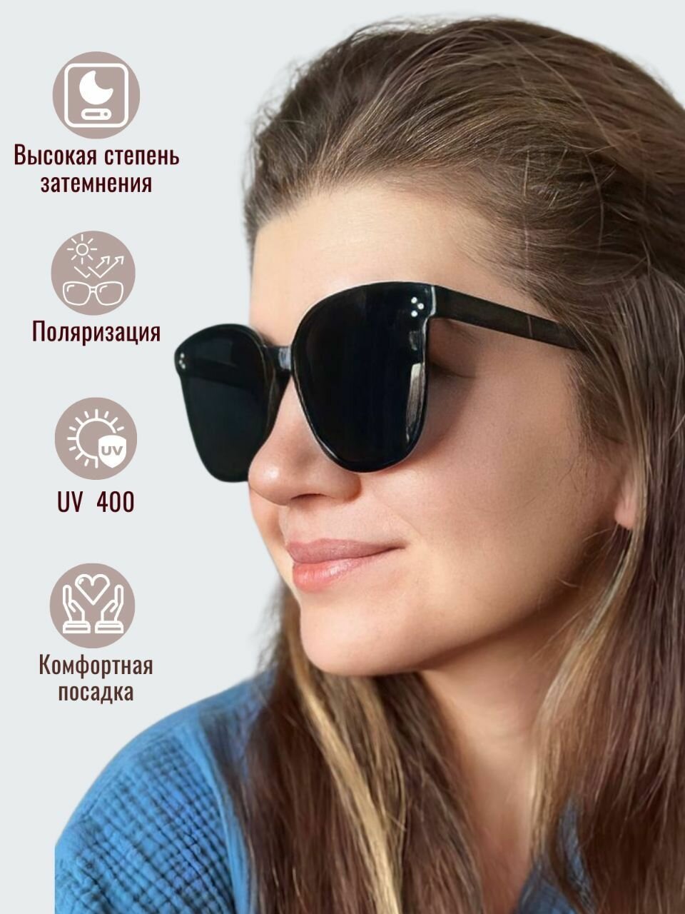Очки для женщин черные с белым фоном — купить по низкой цене на Яндекс ...