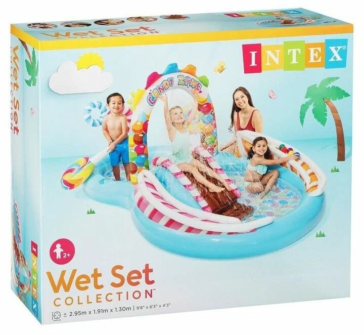 57149 Надувной центр INTEX "Территория Сладостей" 168 л до 81 кг — фото 1