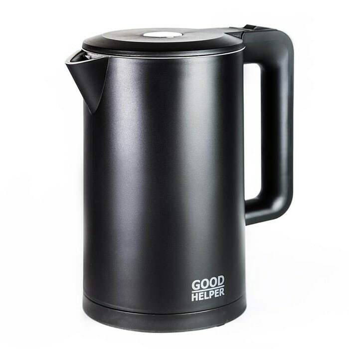 GOODHELPER Чайник электрический GOODHELPER KPS-189C, пластик, колба металл, 1.7 л, 1800 Вт, чёрный