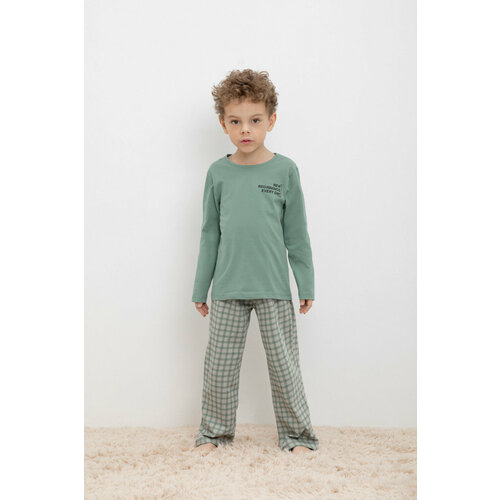 Пижама crockid, размер 56/98, зеленый