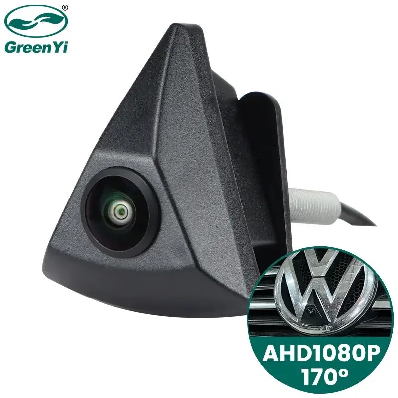 GreenYi 1080P камера переднего вида для Volkswagen VW Golf 4 5 6 7 MK4 MK5 MK6 MK7 Passat B6 B8 CC Polo 6R T4 T5 Tiguan Caddy Touran, CVBS480P-125deg