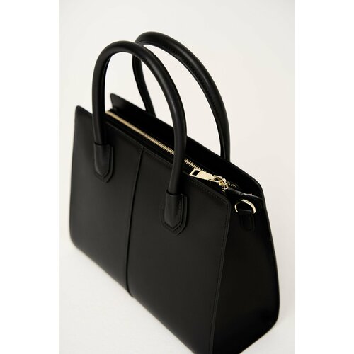 фото Сумка тоут vael, фактура матовая, гладкая, black