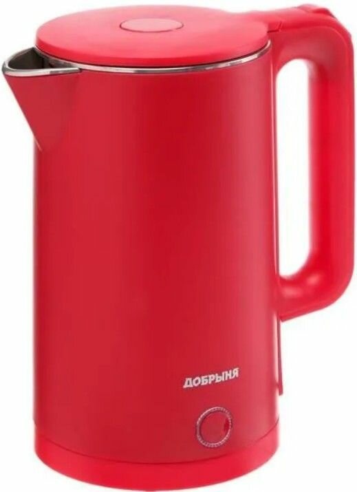 Чайник электрический Добрыня DO-1245R, 1.8 л, красный