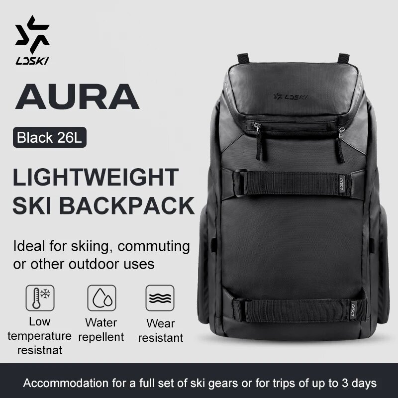 LDSKI AURA 26L лыжный рюкзак, Черный