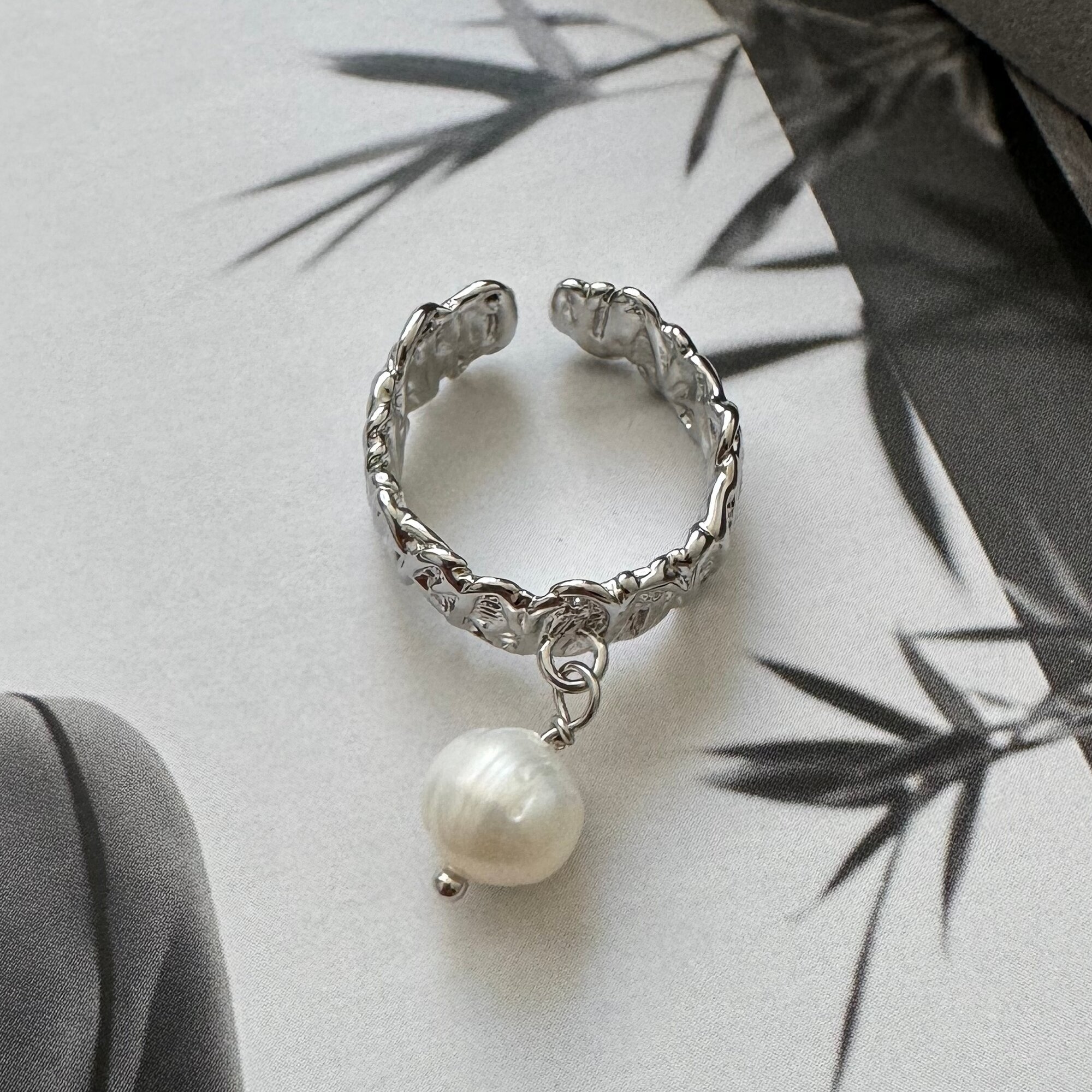 Кольцо, жемчуг пресноводный