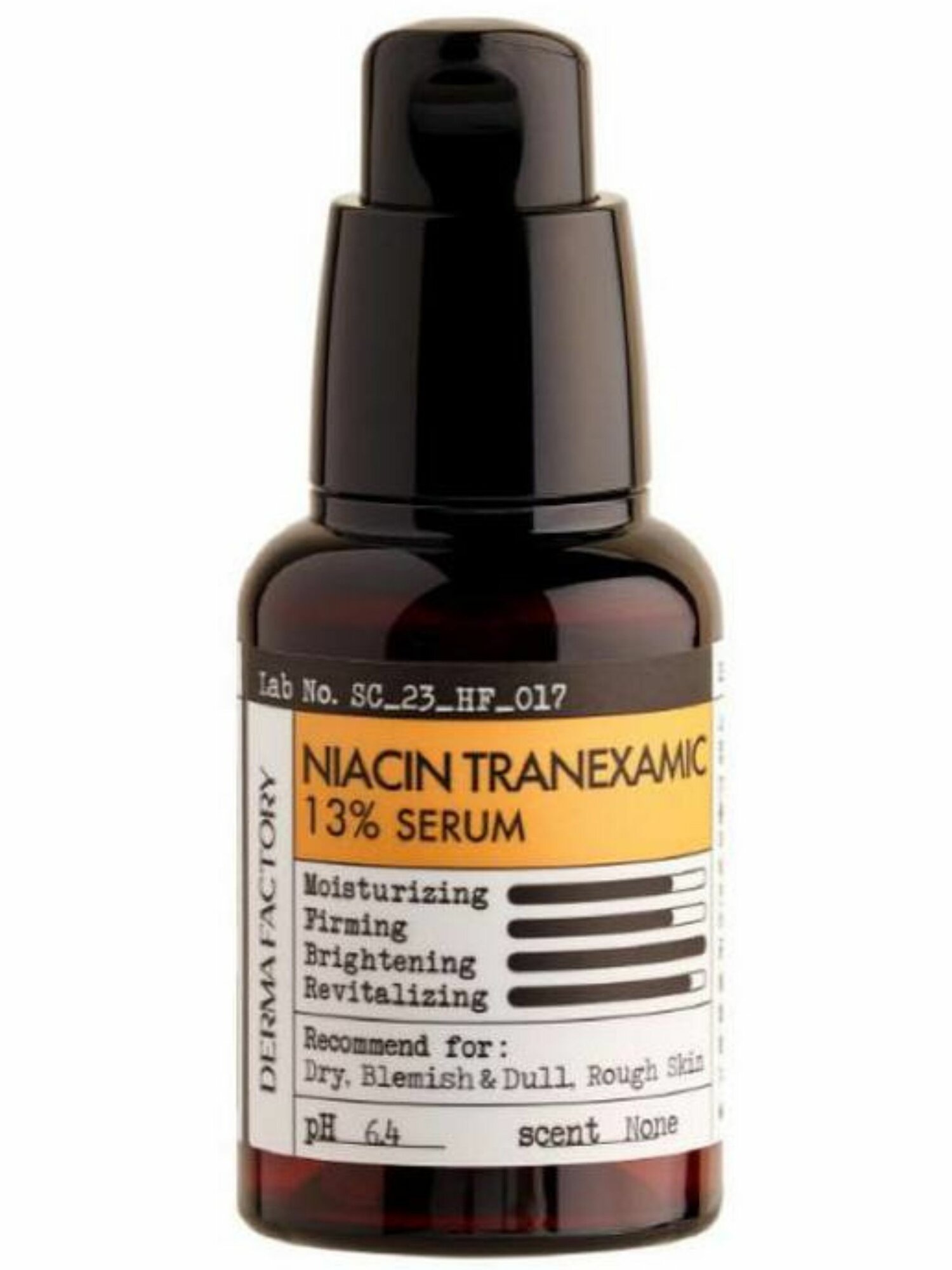 Derma Factory Осветляющая сыворотка для лица с транексамовой кислотой Niacin Tranexamic 13% Serum 30 мл.
