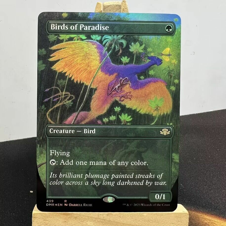 Оригинальная коллекционная карточная игра Magic the gathering Birds of Paradise DMR Extend Foil