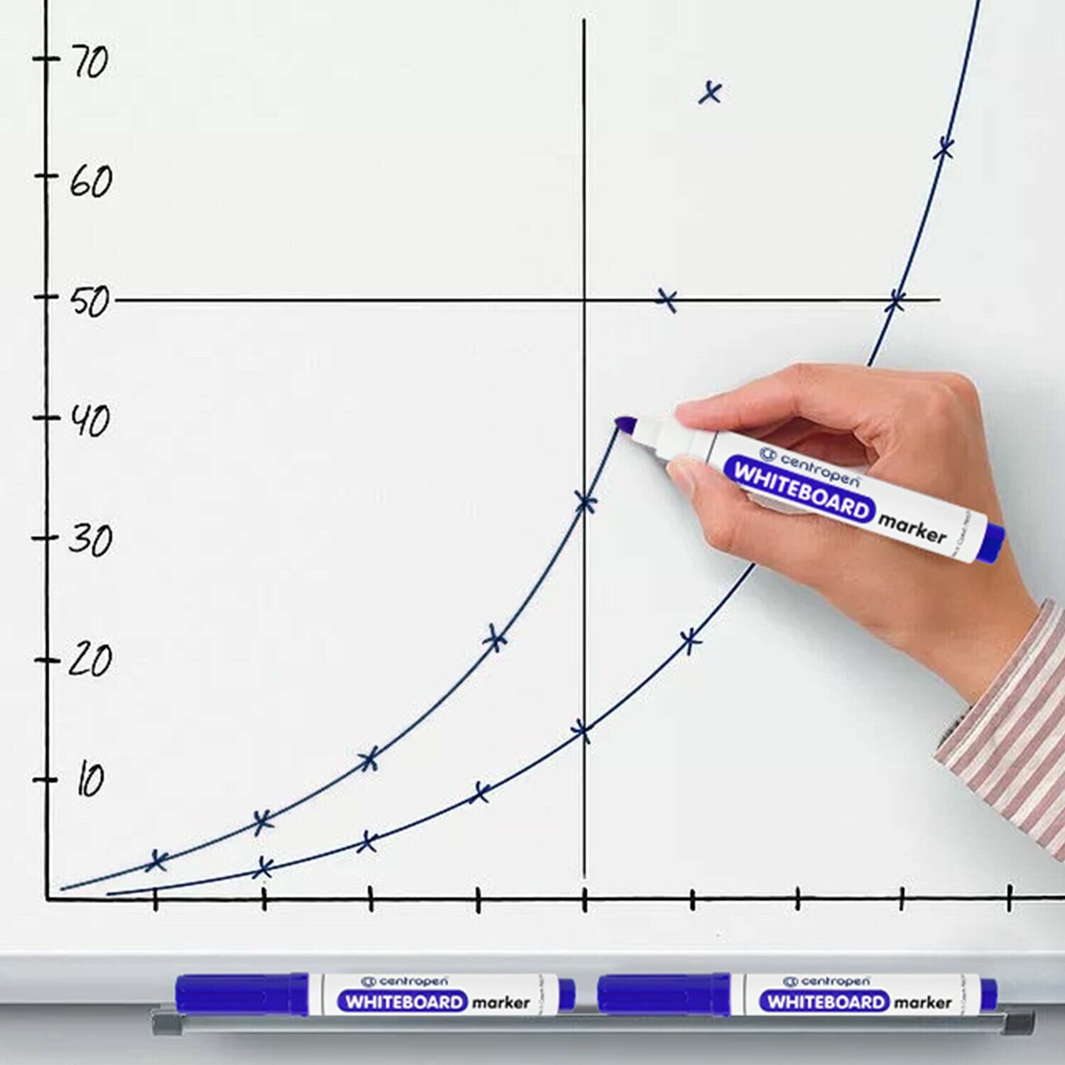 Маркер для доски Centropen 8559/1С 2.5 мм синий - фото №8
