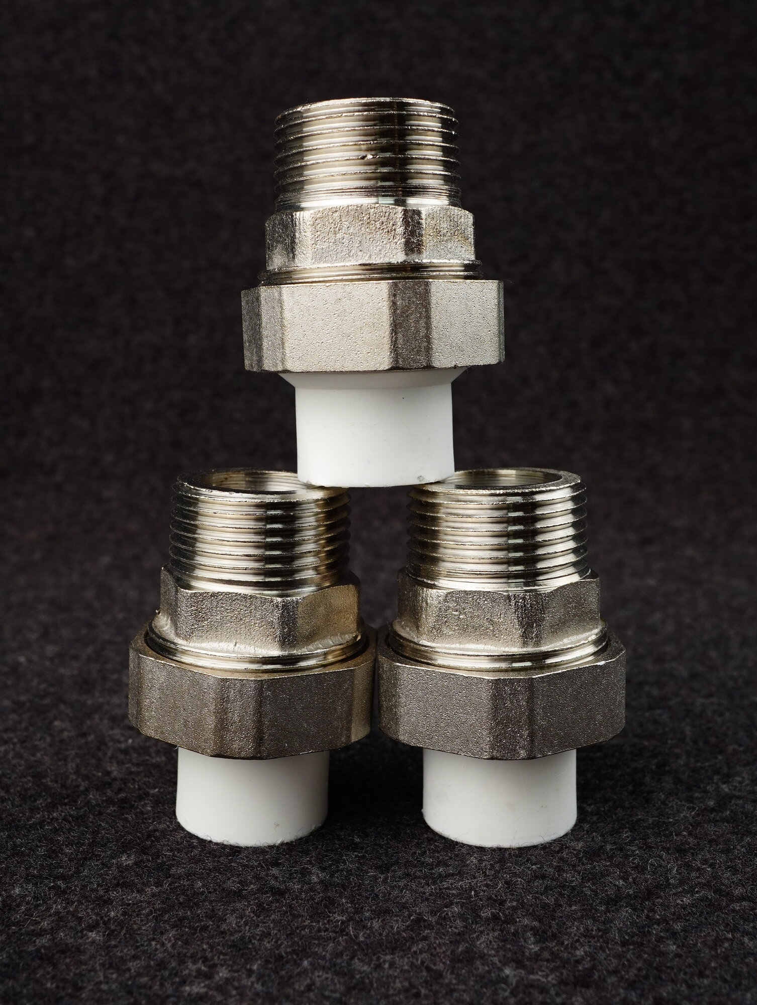 Муфта разъемная полипропиленовая 20х1 наружная резьба (Американка) PPRC (ASPiPE) 3шт.