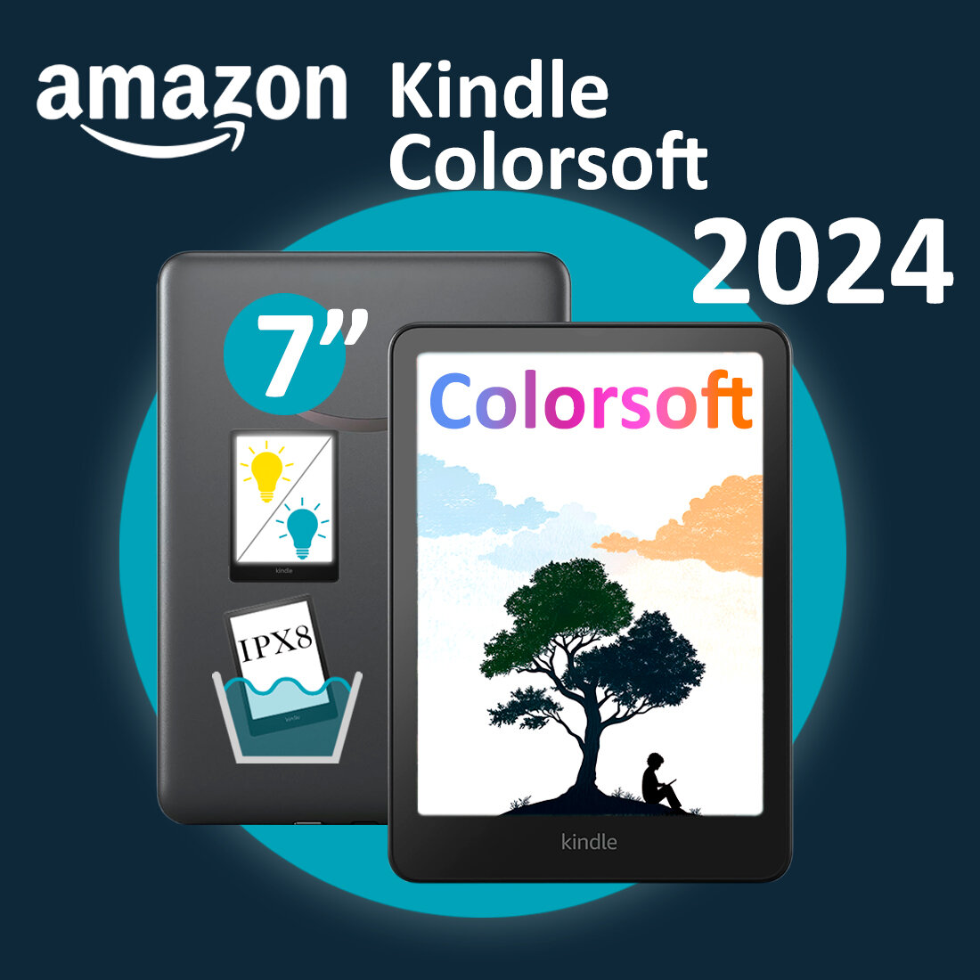 Электронная книга Amazon Kindle Colorsoft 32Gb Signature Edition Metallic Black
