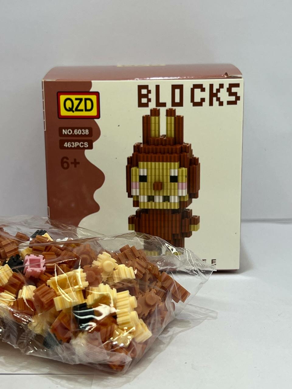 Конструктор QZD BLOCKS "Миниатюрный", для самостоятельной сборки, фиолетовый, 106мм