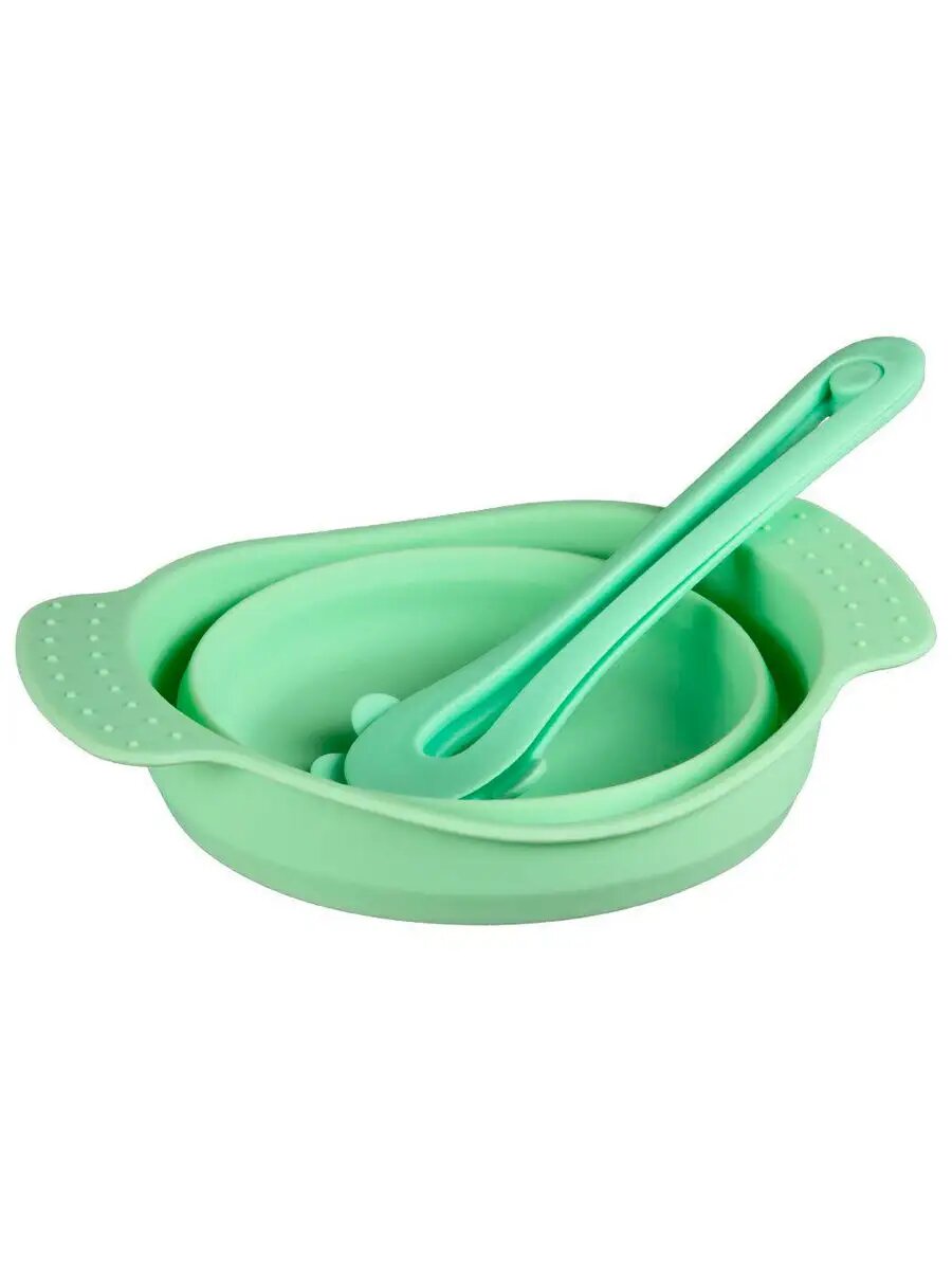 Салатник Pomi D Oro Paletta  силикон  складной  зеленый  14см