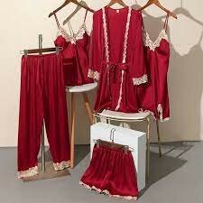 Пижама для кормящих мам , размер L, бордовы — фото 1