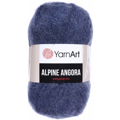 Пряжа Yarnart Alpine angora джинс (338), 20%шерсть/80% акрил, 150м, 150г, 3шт