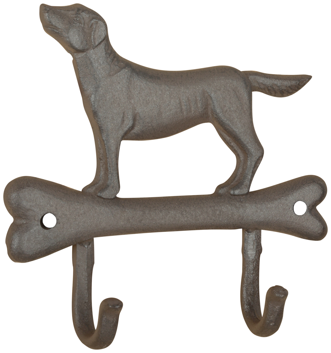 Крючок двойной "Собака на косточке" LH231 Esschert Design, 4.8 x 19.3 x 18.3 см