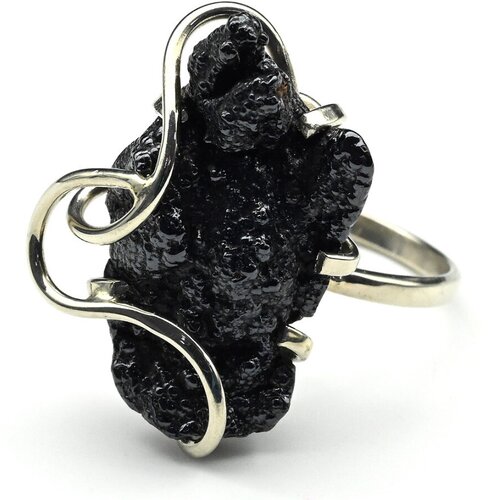 фото Кольцо радуга камня, ларимар, аметист, размер 19.5, голубой, фиолетовый