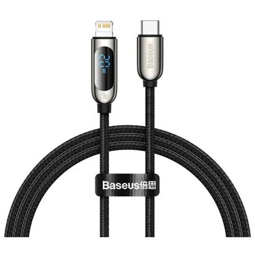 Кабель для передачи данных / быстрой зарядки / Baseus Display Fast Charging Data Cable Type-C to IP 20W 2 метра черный CATLSK-A01