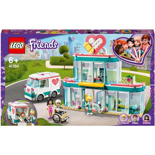 lego friends 41002 эмма – каратистка 93 дет Конструктор LEGO Friends 41394 Городская больница Хартлейк Сити, 379 дет.