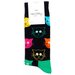 Женские носки Happy Socks средние, размер 36-40, мультиколор, черный