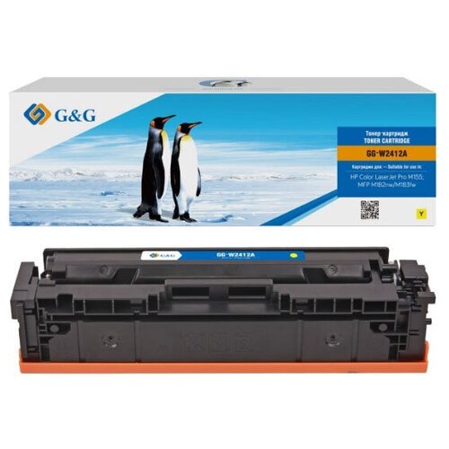 Картридж лазерный GG W2412A желтый 850стр. подходит для HP Color LaserJet Pro M155 MFP M182nw/M183fw