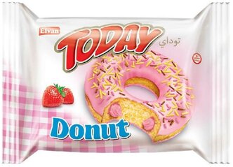 Elvan Пончик Today Donut клубника, 50 г