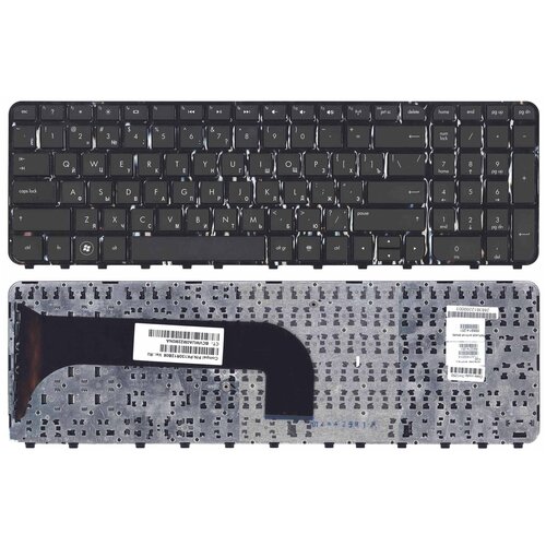 Клавиатура для ноутбука HP Pavilion M6-1000, M6-1100, M6-1200 черная, с рамкой