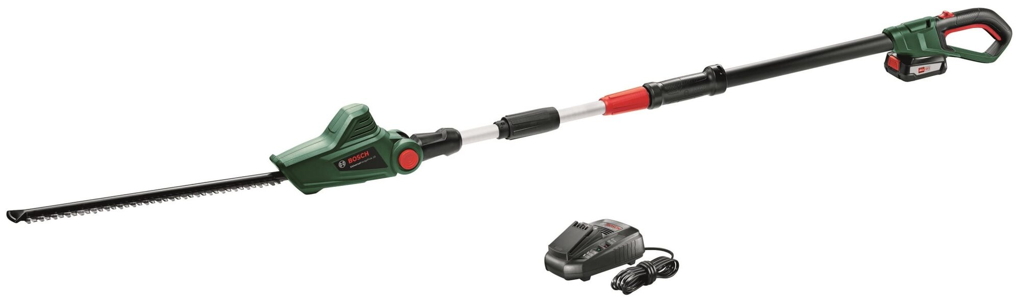 фото Высоторез аккумуляторный BOSCH UniversalHedgePole 18 с аккумулятором и ЗУ, 2.5 А·ч, 18 В, с АКБ и ЗУ