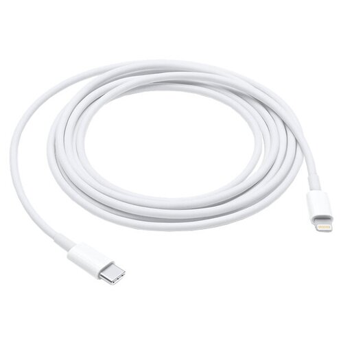 Кабель Apple USB Type-C - Lightning, 2 м, 1 шт., белый apple lightning to usb 2m cable